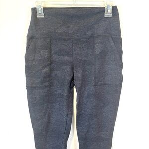 Aerie high Rise Leggings Camo Grey Black Pockets Athleisure Active Wear Workout